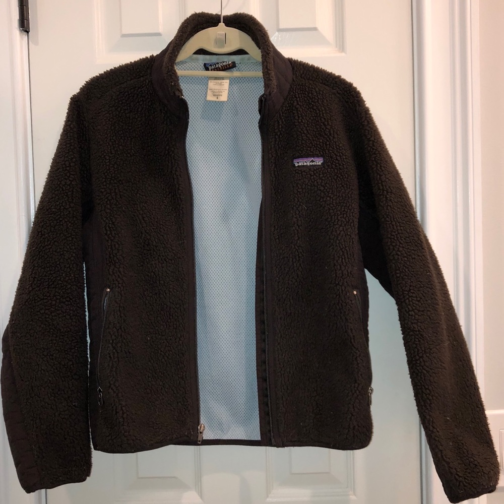 Patagonia synchilla zip up brown women’s small